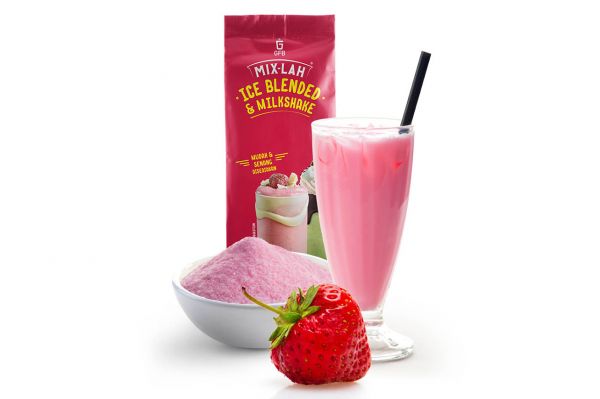 Mix Lah Ice Blended Milkshake Strawberry