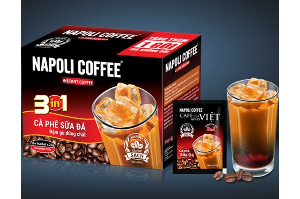 NAPOLI COFFEE 3 IN 1 Iced Coffee with Milk Box 242g