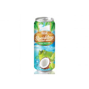 Real Sparkling Coconut water with Coconut Milk & Lime Juice (Can 500ml)