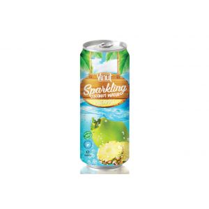 Real Sparkling Coconut water with Pineapple juice (Can 500ml)