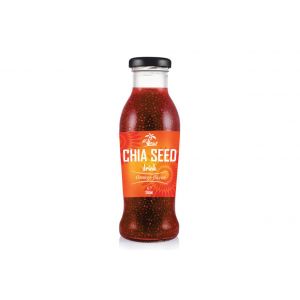 Chia seed drink & Orange flavor (Glass Bottle 280ml)