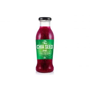 Chia seed drink Cherry & lime flavor (Glass Bottle 280ml)
