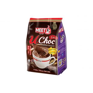 U Choc Chocolate Malt Drink 3 in 1 (18's x 33g)