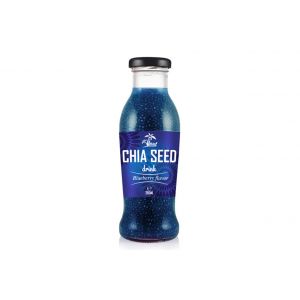 Chia seed drink & Blueberry flavor (Glass Bottle 280ml)