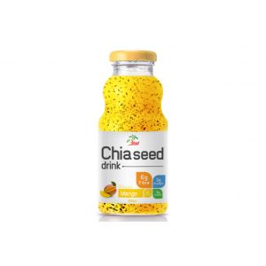 Chia seed drink & Mango Flavor (Glass Bottle 250ml)