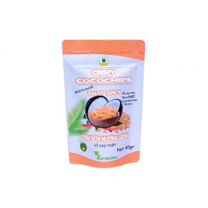 Crispy Cocochips – Salty Spicy, Gluten Free, Cholesterol Free, 40gr / 1.4 oz Bag