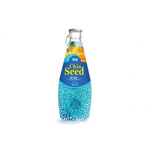 Chia seed Drink & mix fruit flavour (Glass Bottle 290ml)