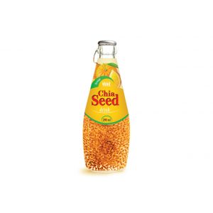 Chia seed Drink & orange flavour (Glass Bottle 290ml)