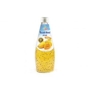 Basil Seed drink with Mango (Glass Bottle 290ml)