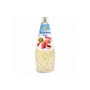 Basil Seed drink with Lychee (Glass Bottle 290ml)