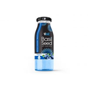 200ml Glass Bottle Basil seed with Blueberry flavor