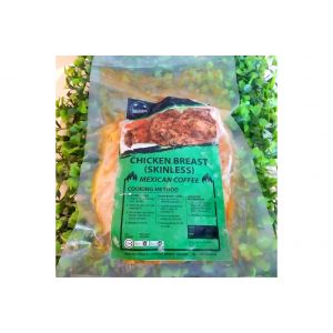 MARINATED CHICKEN BREAST MEAT WITHOUT SKIN - MEXICAN COFFEE 250G