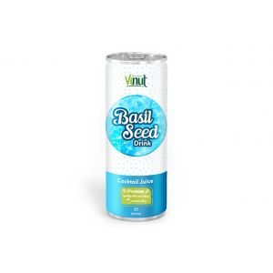 250ml Premium Quality Basil Seed Drink Cocktail Juice Flavour