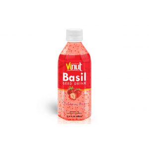350ml VINUT Bottle Basil seed drink Strawberry Flavor