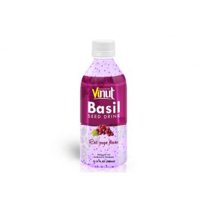 350ml VINUT Bottle Basil seed drink Red grape Flavor