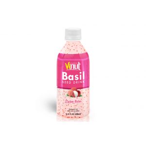 350ml VINUT Bottle Basil seed drink Lychee Flavor