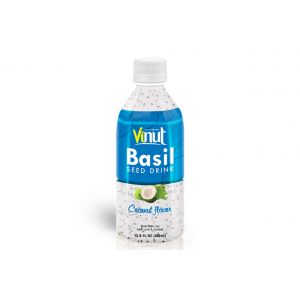 350ml VINUT Bottle Basil seed drink Coconut Flavour