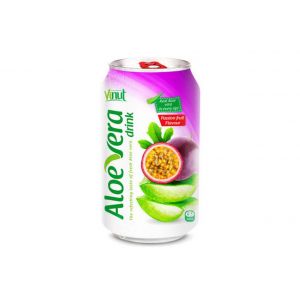 Original taste Aloe vera drink with Passion fruit natural flavour (Can 330ml)
