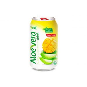 Original taste Aloe vera drink with Mango natural flavour (Can 330ml)