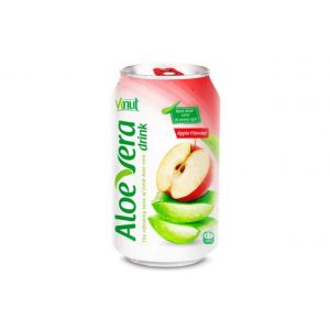 Original taste Aloe vera drink with Apple natural flavour (Can 330ml)