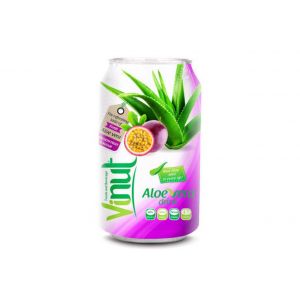 Fresh Aloe vera drink with Passion fruit Juice 330ml