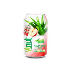 Fresh Aloe vera drink with Apple Juice 330ml