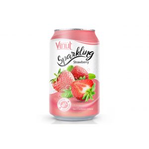 330ml Sparkling Strawberry Juice Drink