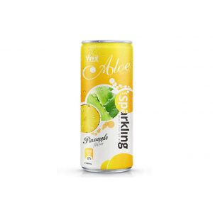 320ml Canned Sparkling Aloe vera drink with Pineapple flavor