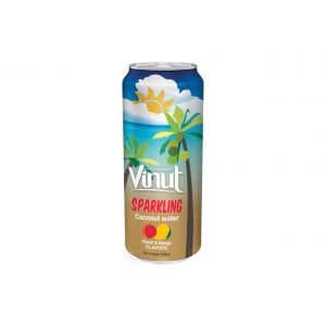 Sparkling Coconut water with Peach and Mango flavour (Can 500ml)