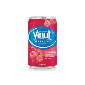 Canned Sparkling water Raspberry Juice Drink