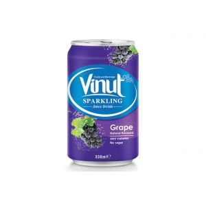 Canned Sparkling water Grape Juice Drink