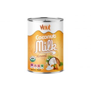 400ml USDA Organic Coconut Milk with Almond flavour