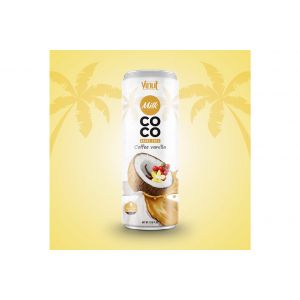 8.5 fl oz VINUT Dairy free Tin Can Coconut Milk with Coffee Vanilla
