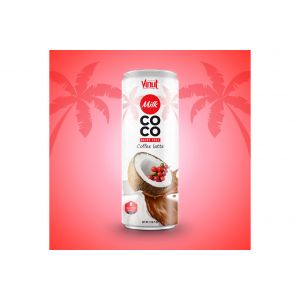 8.5 fl oz VINUT Dairy free Tin Can Coconut Milk with Coffee latte
