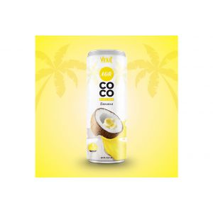8.5 fl oz VINUT Dairy free Tin Can Coconut Milk with Banana