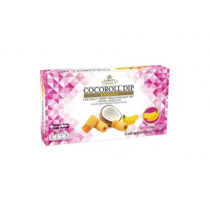 Coconut Crispy Rolls - Banana Dip Caramel Chocolate