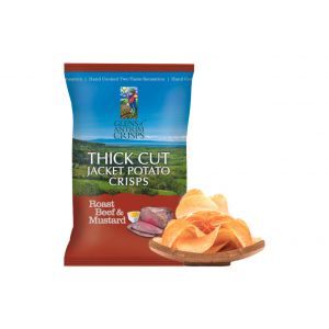 Thick Cut Jacket Potato Crisps - Roast Beef & Mustard Flavour